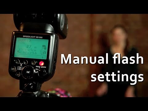 Video tutorial: Manual flash settings with speedlights