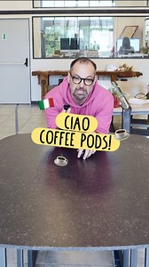 Coffee table made from coffee pods? Sì, per favore! 🤗 Most of the coffee pods aren't accepted in local recycling points. It's because it's not easy to transform them on an industrial level due to the mixed material that they are made of. In Italy, coffee is a numero uno thing, so the coffee pods waste is real 👀 Luckily, there are a couple of creative @realpreciousplastic projects, who make wonders with plastic trash 🤌 Just like @plastiz_ and Alessandro from the video above! Follow us for more