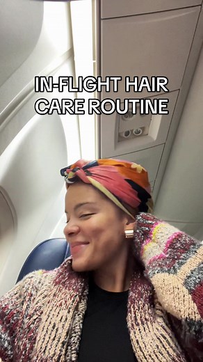 Inflight Haircare Routine for Overnight Flights