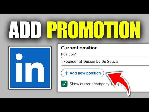 How To Add Promotion On LinkedIn Under Same Company