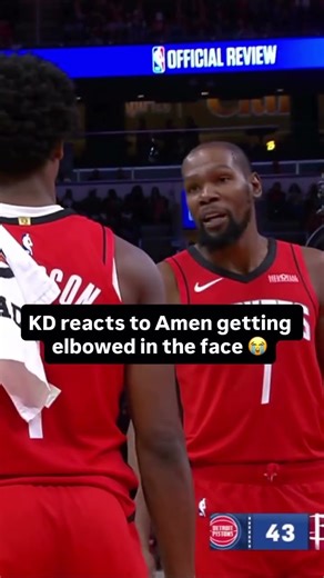 KD "that boy f you up" 🤣 #kevindurant #durant #kd #amenthompson #amen #nba #rockets