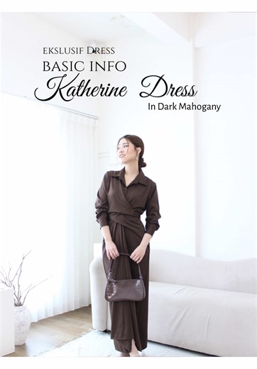 Katherine Dress in Dark Mahogany - A Stunning Choice!