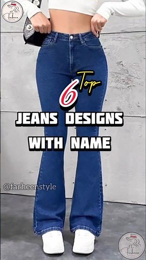 6 Trending Jeans With Names/Types of jeans 👖 #farheenstyle #shortsfeed #shorts #jeans #trending
