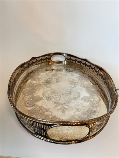 Sheffield EPC Large Silver Plate Gallery or Butler Tray - Etsy Australia