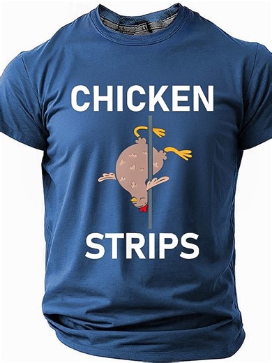 Funny Chicken Strips T-shirt, Hilarious Pole Dancing Chicken Graphic Tee, Farm Animal Pun Shirt for Men, Chicken Humor Gift, Farmer Joke Apparel, Sizes S M L XL XXL XXXL 2025
