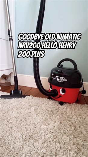 Goodbye old Numatic Nrv200 hello Henry 200 plus #numatic
