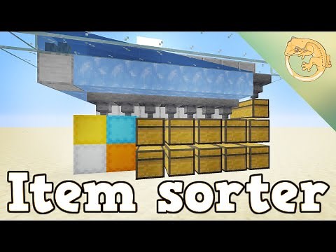SUPER compact and simple item sorting system for minecraft 1.19