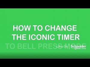 How to change the Iconic Timer to Bell press mode