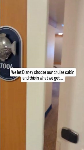 We let Disney choose our cruise cabin and this is what we got 😱