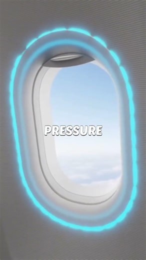 Why Airplane Windows Are Rounded ✈️ #facts #ScienceFacts