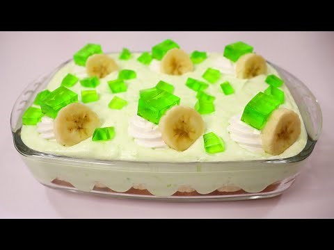 15 Minutes Easy Dessert Recipe | Easy Banana Jello Dessert Recipe