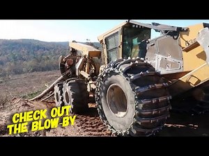 Tigercat 635 & 630 skidders making hard pulls