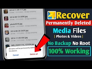 How To Recover Permanently Deleted Photos & Videos From Android | Recover Deleted Files On Android