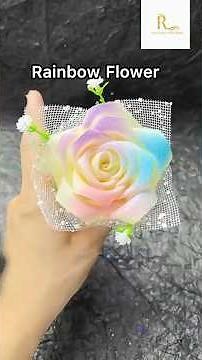 DIY Rainbow Rose 🌹 Easy Colorful Handmade Flower Tutorial #decoratewithrimu