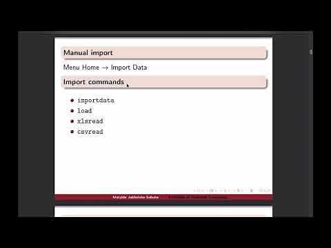 Intro to MATLAB - Week 3 - Data import and export