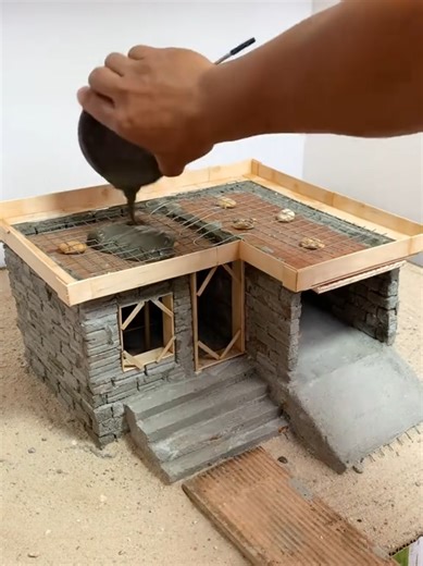 I Build House with Mini Bricks vs. LEGO Bricks Here's the Verdict #Miniature #Modernhouse #Dreamhouse #Tinyhouse #Diy