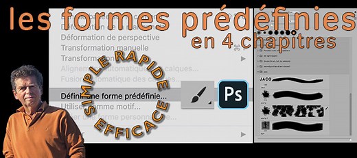 TUTO Gratuit : L'outil pinceau, créer les formes prédéfinies avec Photoshop sur Tuto.com
