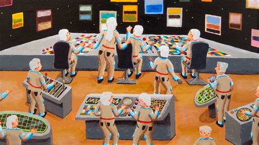 Ralph Pugay’s paintings make us laugh in a good way