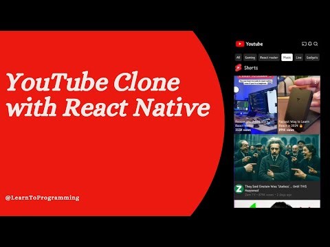 YouTube UI Clone with React Native | Fan-Made Concept & Tutorial Demo | 2025