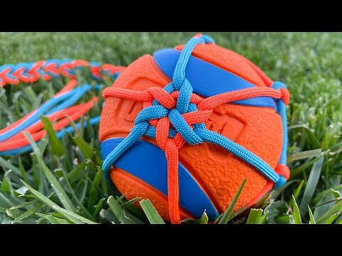 How to tie a ball on a rope (Dog Toy)