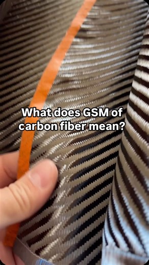 🎥 What does GSM mean in carbon fiber?⁠ GSM = grams per square meter — it tells you how heavy and thick the fabric is. The higher the GSM, the stiffer and bulkier the fabric. For skinning, using the right GSM makes all the difference — it affects how the fabric drapes over curves, how it soaks resin, and how smooth your final part looks.⁠ ⁠ In my skinning course, I break down exactly which GSM to use for perfect results — no fraying, no bubbles, no drama. Whether you’re a total beginner or want 