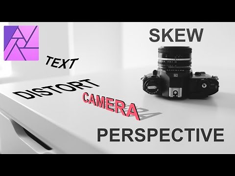 SKEW, DISTORT & PERSPECTIVE in Affinity Photo