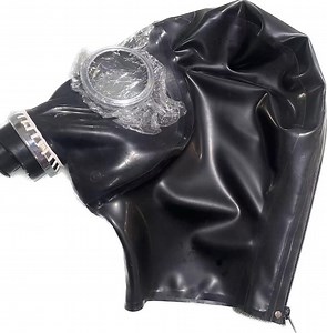 Handmade Latex Rubber Gas Mask Hood, Cosplay Full Face Headpiece - Etsy UK