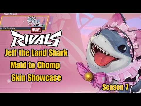 Jeff the Land Shark | Maid to Chomp Skin Showcase | Marvel Rivals Gameplay Season 7