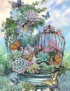 Springbok's 500 Piece Jigsaw Puzzle Butterfly Bliss - Made in USA