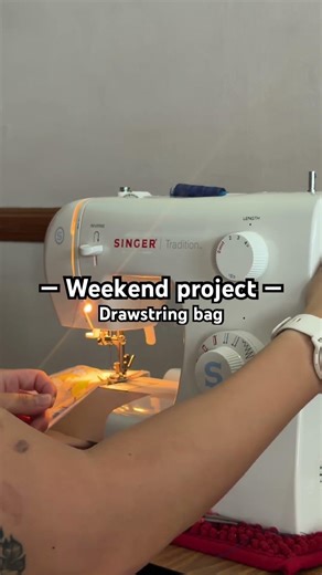 — Weekend project — making drawstring bags using the cutest fabric~