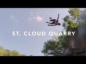 Cliff jumping at St. Cloud Quarry