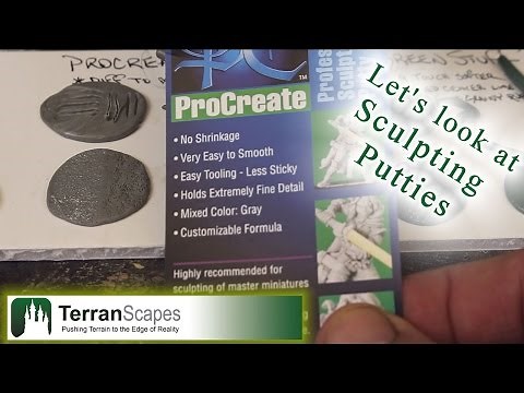 TerranScapes - Sculpting Putties Review - Milliput, GreenStuff, Procreate