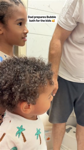 Dad prepares Bubble bath for the kids 🥰