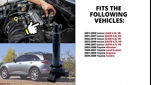 Set of 8 Pack Ignition Coil for 2003-2007 4Runner Land Cruiser Sequoia Tundra 4.3L 4.7L V8, 2003-2007 Lexus LS430 GS430 SC430 GX470 LX470, Replace OE C1173 UF-230 UF-493 5C1196