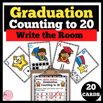 End of the Year 1st Grade Math Activity Graduation Write the Room Numbers to 20