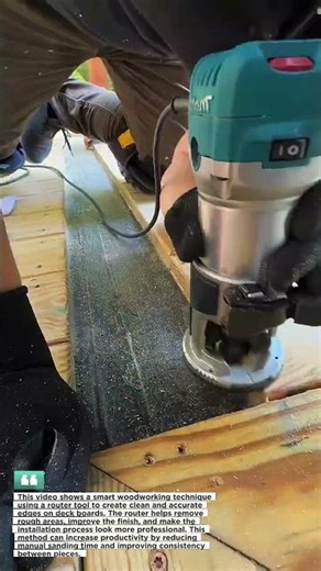 This Router Trick Makes Deck Work Faster! #DIY #Woodworking #Construction