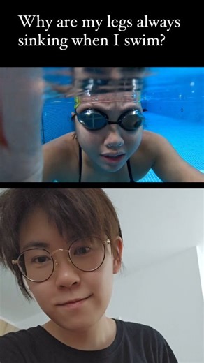 21K views · 159 reactions | Why do your legs sink when you try to swim, according to physics?  credits: Regine Goh In Regine's original video, she explains the swimming technique that you can use to combat the natural tendency to sink in water. So you're interested in becoming a better swimmer, go check her out on Instagram ‍♀️ #swimming #physics #science #sinkorswim | vt.physics | Facebook