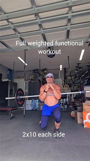 Full weighted functional movements #functionaltraining #mobility #core #lifting