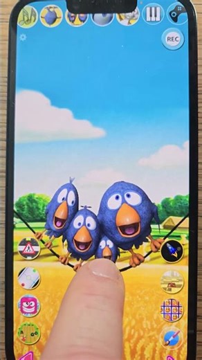 Can YOU launch the birds like this? 😂🐦💥 Talking Birds On A Wire Game #fungame