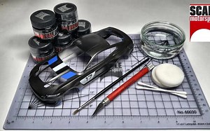[The Scalemodeling] 如何使用sclemotorsport贴花魔术黑色