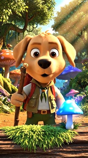Explorer Puppy in the Magical Forest 🐾 | Funny Talking Dog Adventure #TalkingPuppy #PuppysWorld #dog