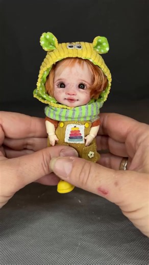 Handmade doll . To order write through my website alexbergdoll.com #ob11 #alexbergartist #minidoll #bjddoll #handmade