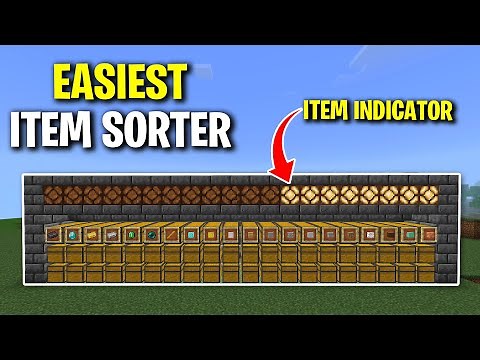 Easiest ITEM SORTER for Minecraft Bedrock 1.21