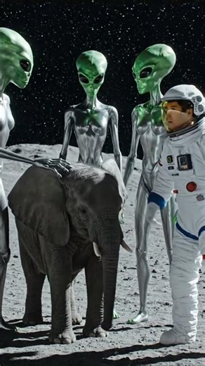 Alien Attack on the Moon: A Mother Elephant’s Space Rescue