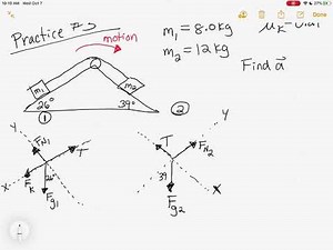 SPH4U pulley problems video lesson