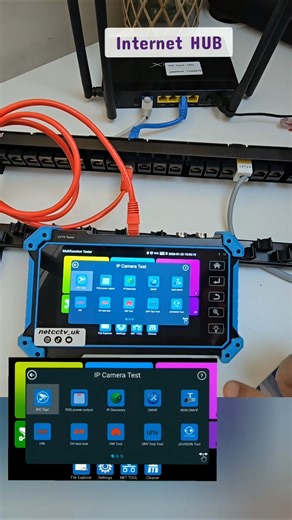 Check internet and LAN speed using CCTV network tester #Network #Speed #Tester