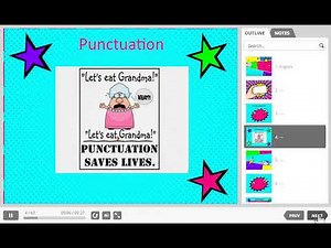 Think Digital Academy Grade 4 English - Punctuation lesson video