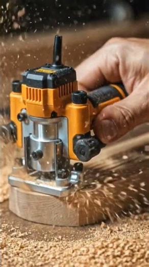 Mini Dewalt Compact Router in Action – Ultra-Realistic Keychain Tool #dewalt #minitools #woodworking