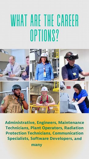 Watch 👀 to learn more about the endless career opportunities that the nuclear industry offers! ⚡️⚛️ #NuclearScienceWeek2023 #NuclearScience #NuclearReliability | Southern Nuclear