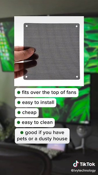 aftermarket dust filters are a life saver if you have pets #techtok #dustypc #setuphacks